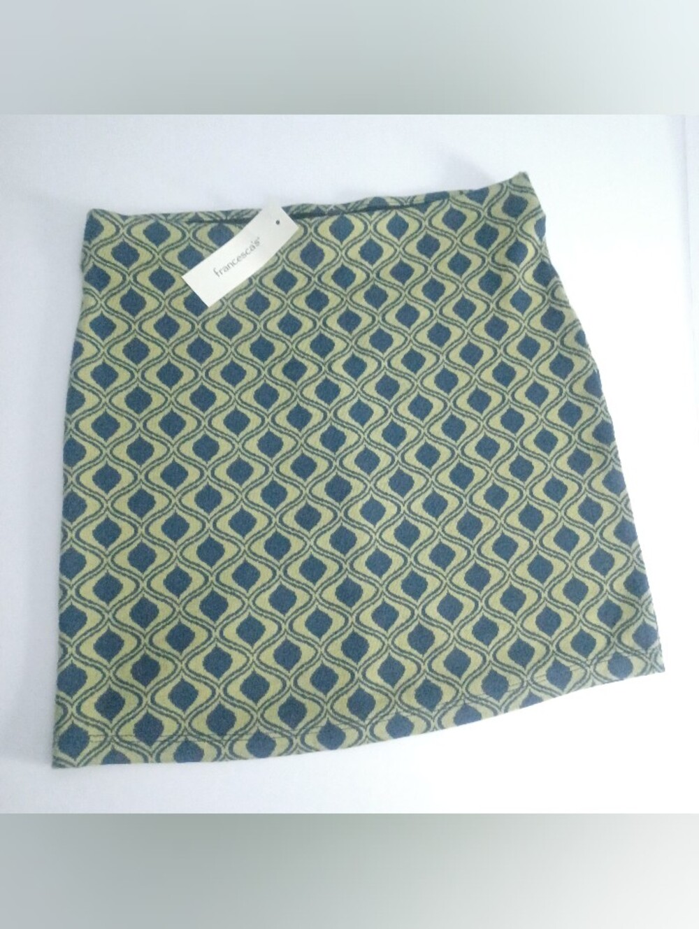 Francesca's Retro Print Mini Skirt Sz S